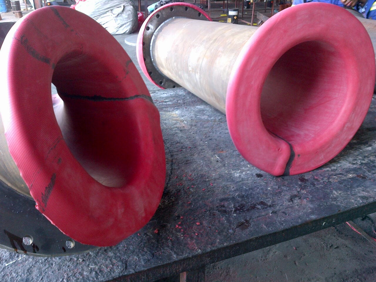 Rubberling pipes for Siyanda Bakgatla Mine